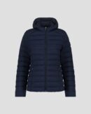 Salma Navy Lightweight Stretch Hooded Down Jacket
