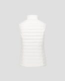 White Seda Sleeveless Lightweight Down Jacket