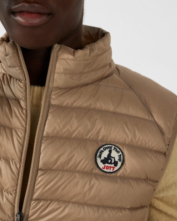 Beige Tom Sleeveless Down Jacket - Image 5