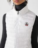 White Seda Sleeveless Lightweight Down Jacket