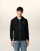 Black Zip-Up Cotton Friend of the Heart Hoodie