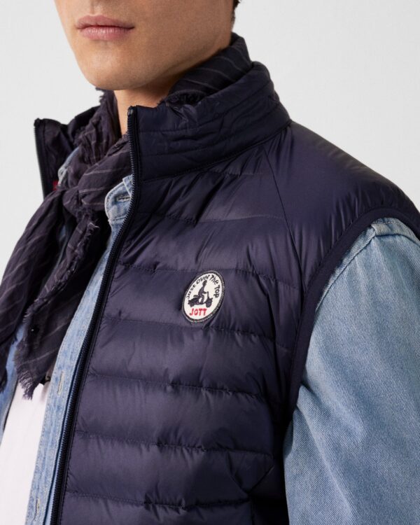 Tom Navy Sleeveless Down Jacket - Image 5