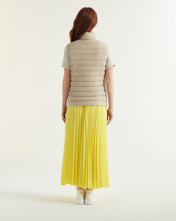 Beige Grenada stretch sleeveless down jacket - Image 4