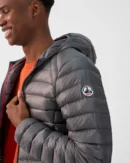 Nico Anthracite Lightweight Hooded Down Jacket