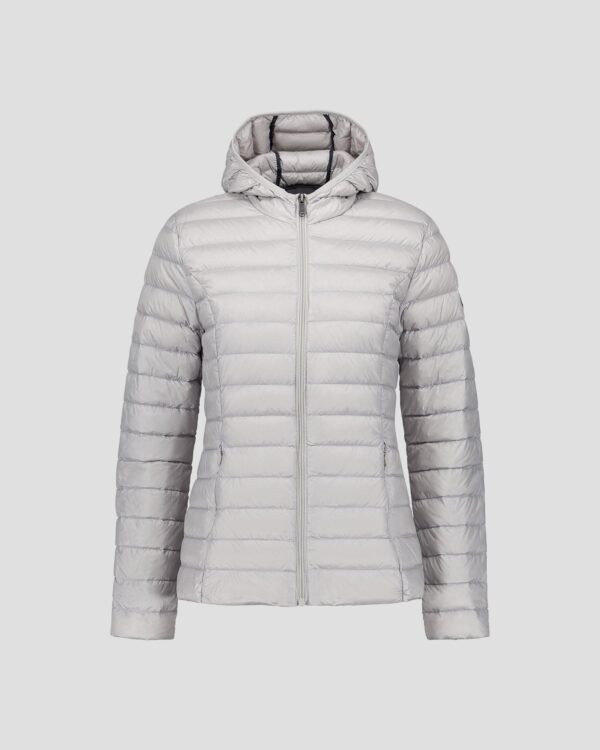 Cloe Ice Grey Lightweight Hooded Down Jacket