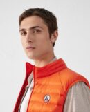 Tom Fire Red Sleeveless Down Jacket