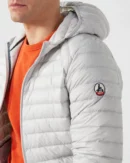 Nico Ice Grey Lightweight Hooded Down Jacket