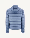 Nico Washed Blue Lightweight Hooded Down Jacket