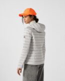 Cloe Ice Grey Lightweight Hooded Down Jacket