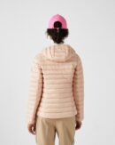 Cloe Light Peach Hooded Lightweight Down Jacket