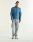 Aragon Blue Jeans Stretch Lightweight Down Jacket