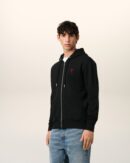 Black Zip-Up Cotton Friend of the Heart Hoodie