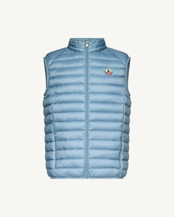 Tom Washed Blue Sleeveless Down Jacket