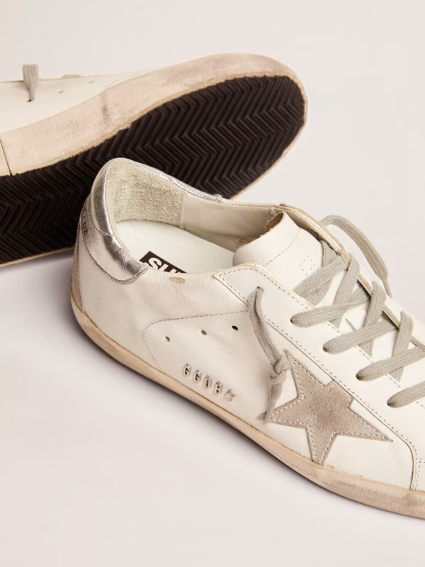 Women's Super-Star with silver heel counter and lettering with metal studs - Image 4