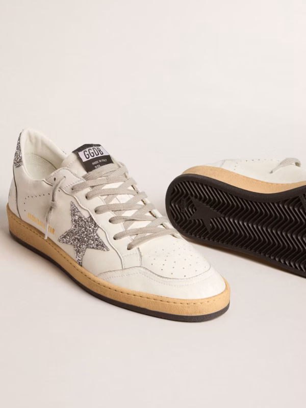 Women's Ball Star Wishes in Nappa Leather with Star and Glitter Heel - Image 4