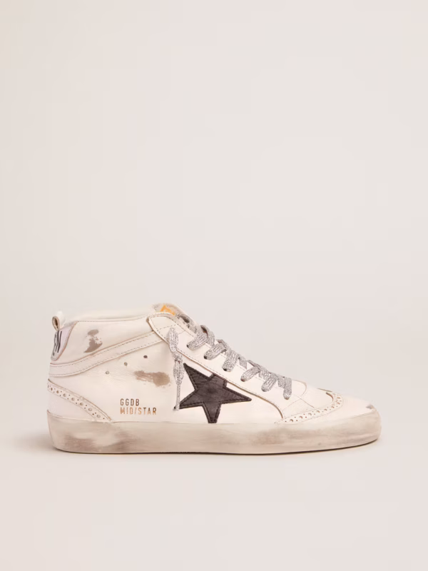 Women's Mid Star with laminated heel counter and glittery laces