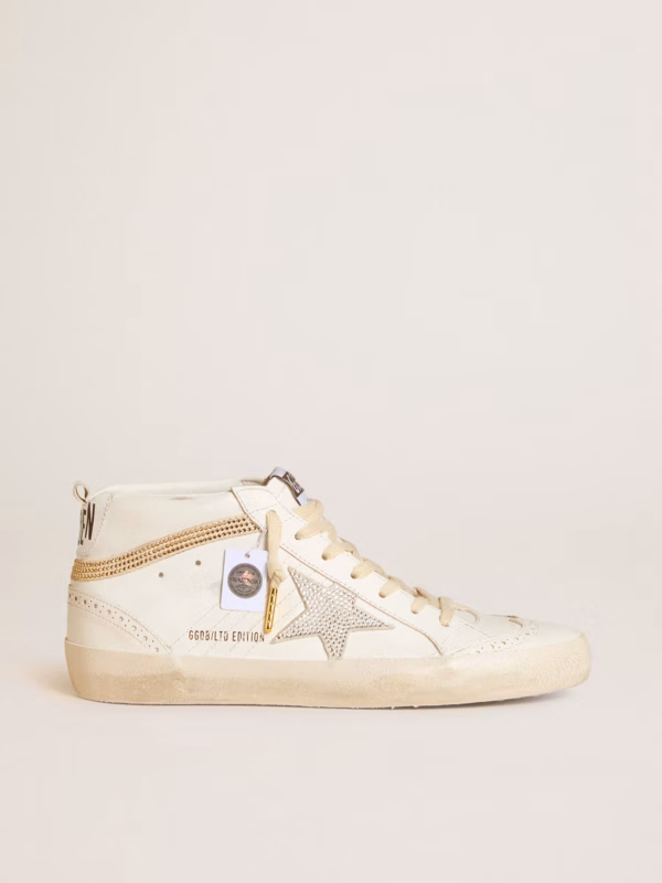 Mid Star LTD with Suede Star and Comma with Swarovski Crystals