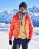 Nico Fire Red Lightweight Hooded Down Jacket