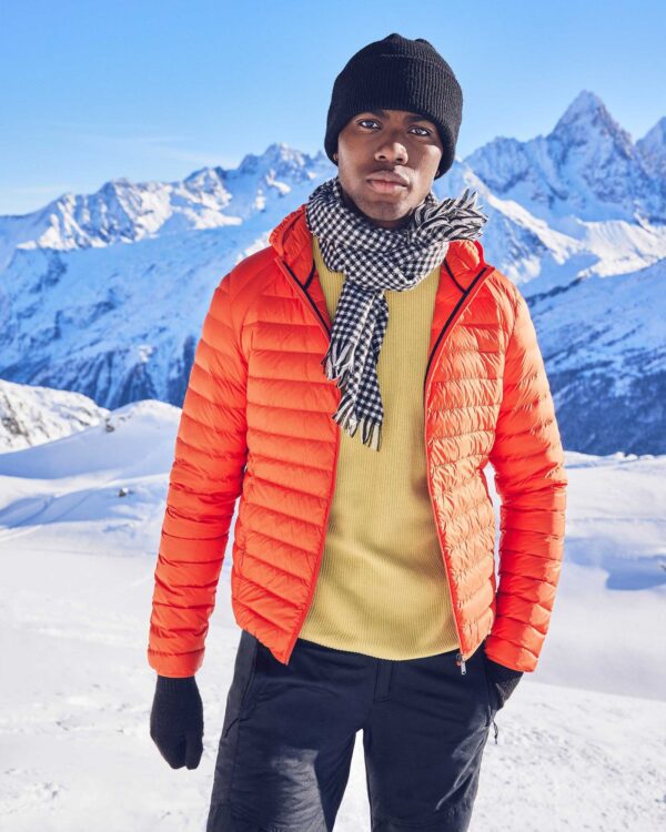 Nico Fire Red Lightweight Hooded Down Jacket