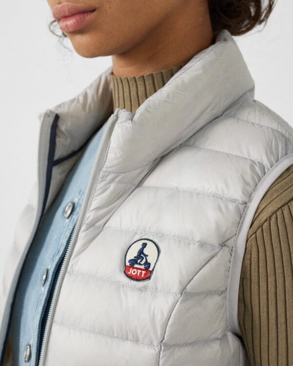 Seda Ice Grey Sleeveless Lightweight Down Jacket - Image 5