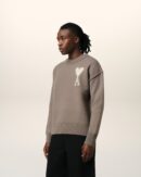 Taupe Ami de Coeur Wool Sweater