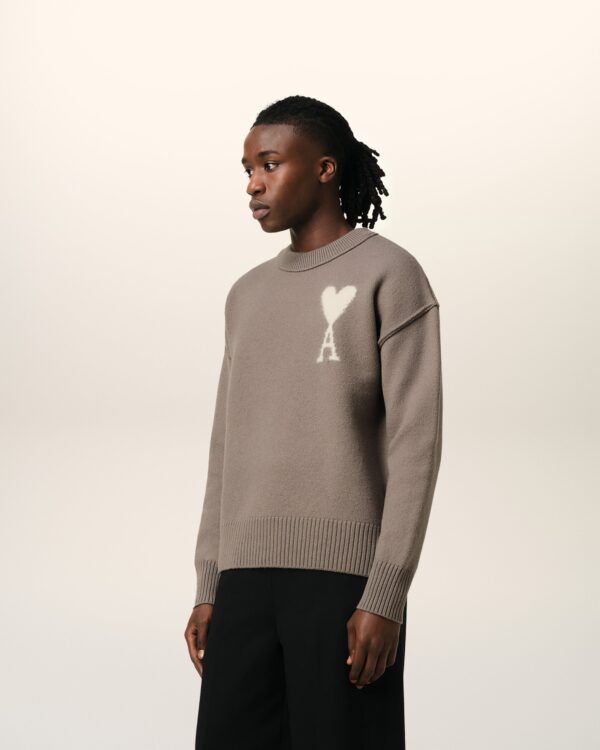 Taupe Ami de Coeur Wool Sweater - Image 6