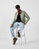 Lightweight down jacket Mineral green matt