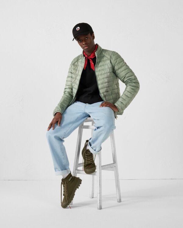 Lightweight down jacket Mineral green matt