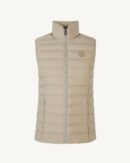 Beige Grenada stretch sleeveless down jacket