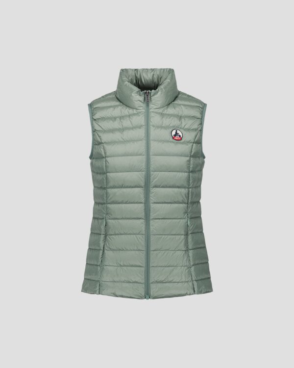 Seda Mineral Green Lightweight Sleeveless Down Jacket