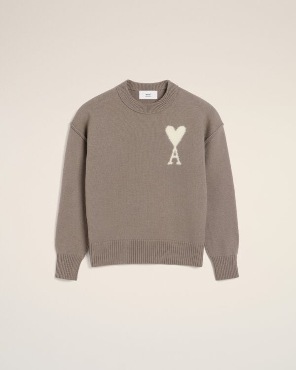Taupe Ami de Coeur Wool Sweater