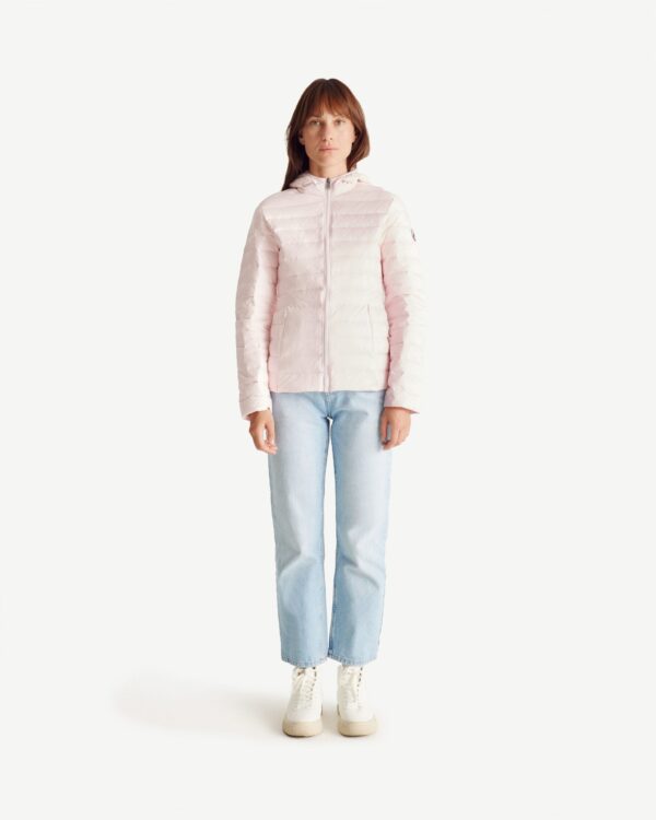 Cloe Petal Pink Lightweight Hooded Down Jacket - Image 6