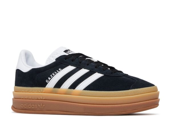 Adidas Gazelle Bold Black White Gum - Image 2
