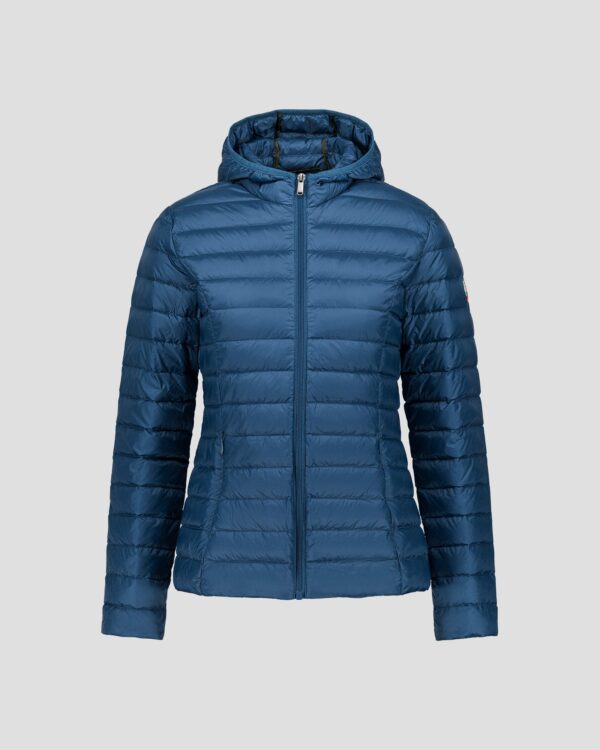 Cloe Jeans Blue Lightweight Hooded Down Jacket