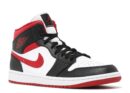 Air Jordan 1 Mid Gym Red Black White