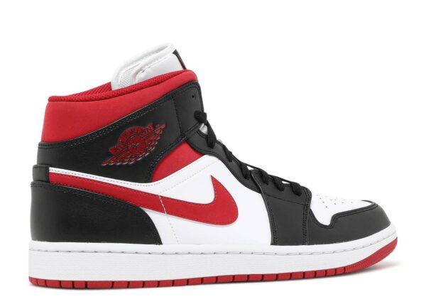 Air Jordan 1 Mid Gym Red Black White - Image 3