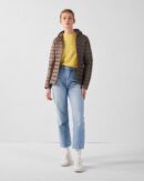 Cloe Taupe Lightweight Hooded Down Jacket