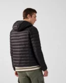 Nico Black Lightweight Hooded Down Jacket