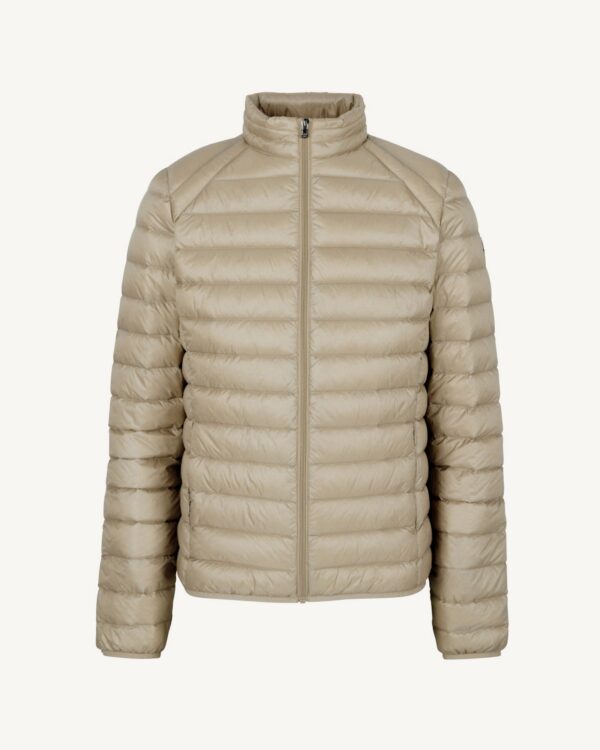 Beige Mat Lightweight Down Jacket