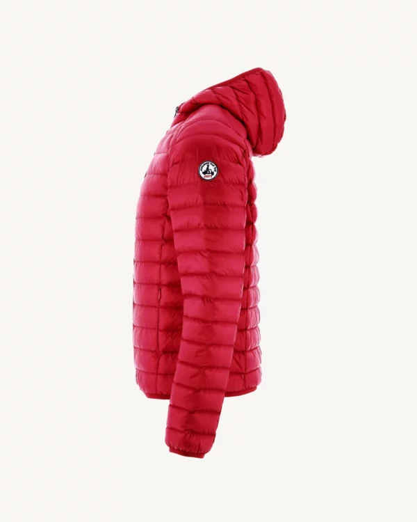 Nico Red Lightweight Hooded Down Jacket - Image 2