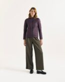 Cloe Fig Lightweight Hooded Down Jacket
