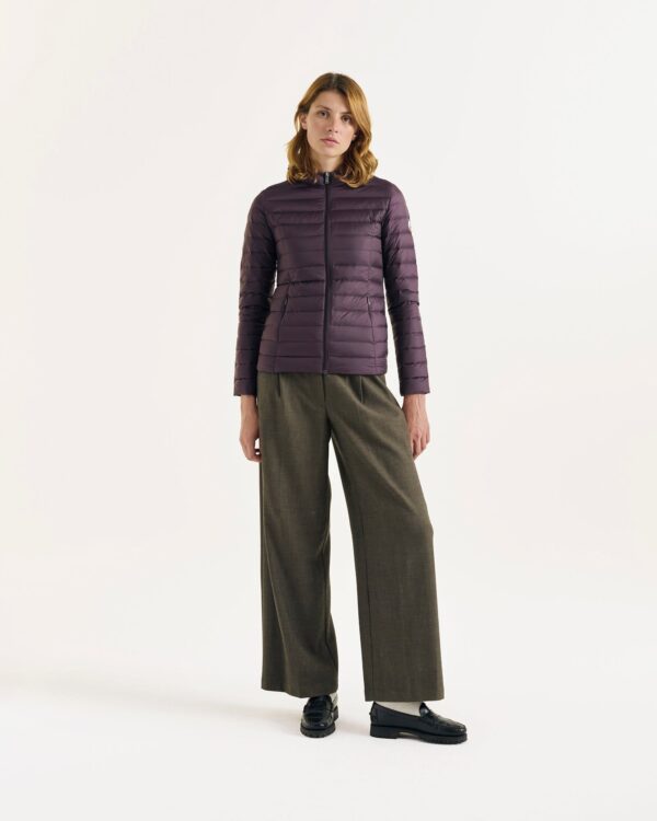 Cloe Fig Lightweight Hooded Down Jacket - Image 6