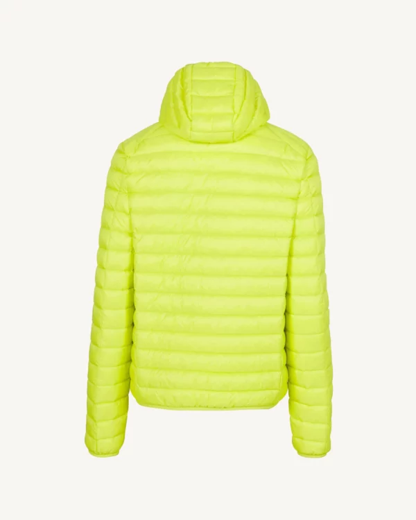 Nico Acid Green Lightweight Hooded Down Jacket - Image 3