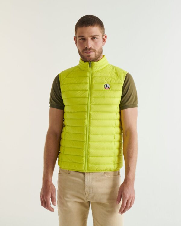 Tom Acid Green Sleeveless Down Jacket - Image 2