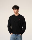 Ami de Coeur Round Neck Wool Sweater
