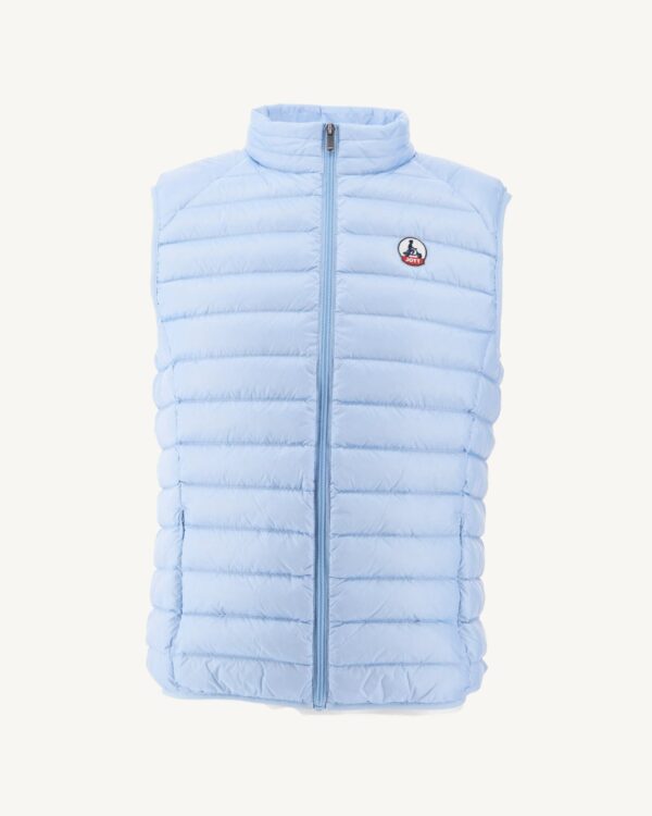 Tom Light Blue Sleeveless Down Jacket