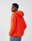 Nico Fire Red Lightweight Hooded Down Jacket