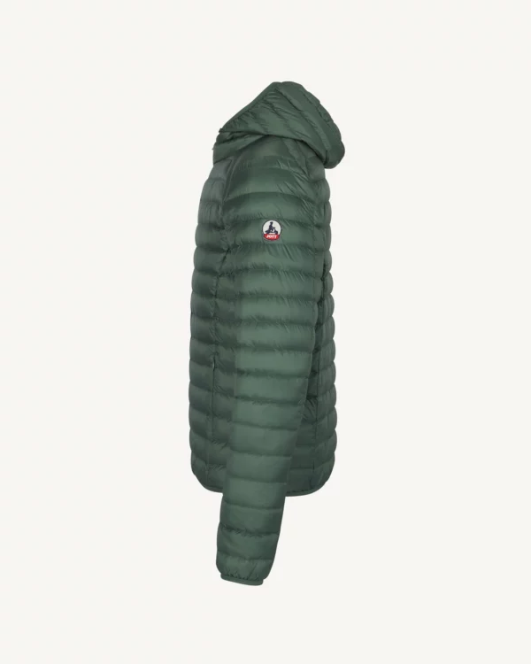 Nico Celadon Green Lightweight Hooded Down Jacket - Image 2