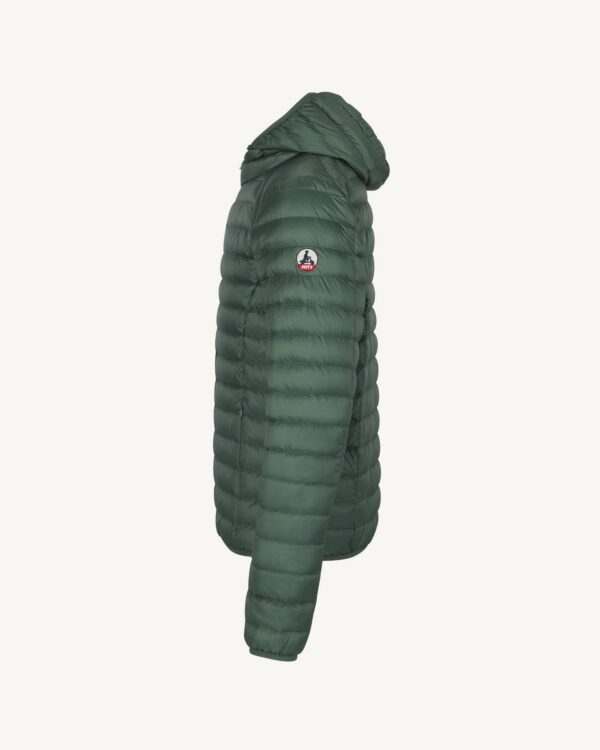 Nico Celadon Green Lightweight Hooded Down Jacket - Image 2