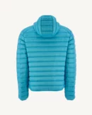 Nico Sky Blue Lightweight Hooded Down Jacket